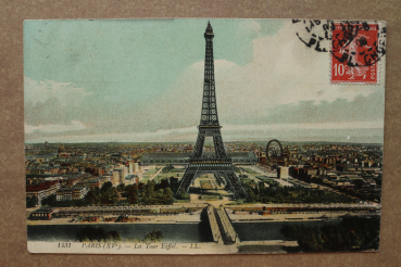 Ansichtskarte AK Paris 1909 Eiffel Turm Eiffelturm Halle Riesenrad Straßen Häuser Xve Ortsansicht Frankreich France 75 Paris